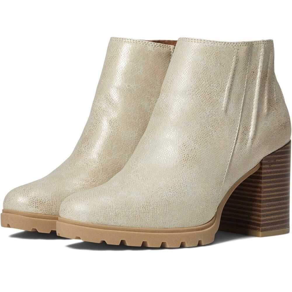Blowfish Walker Booties Cloud Roller Reptile 3 Inch Block Heel Size 8.5